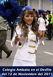 Colegio Ambato Desfile del 12 de Noviembre 2011