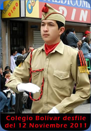 Colegio Bolivar desfile 12 de Noviembre 2011