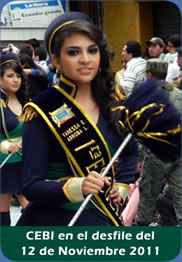 Unidad Educativa CEBI desfile 12 de Noviembre 2011