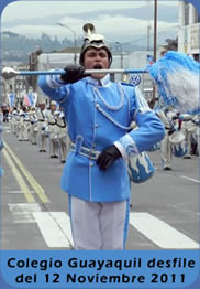 Colegio Guayaquil desfile 12 de Noviembre 2011