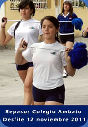 Repasos Colegio Ambato Desfile del 12 de Noviembre del 2011