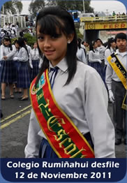 Colegio Rumi�ahui desfile del 12 de Noviembre 2011