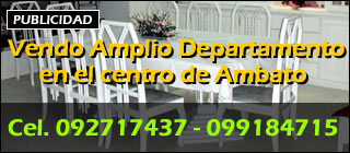 Vendo amplio departamento en Ambato