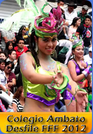 Colegio Ambato Desfile Fiesta de la Fruta y de las Flores Ambato 2012