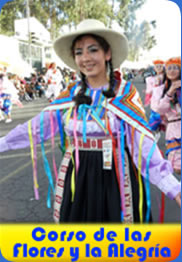 Corso de las Flores y la Alegria Ambato 2012 Primera parte