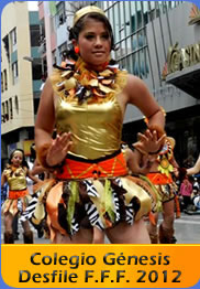 Colegio Genesis Desfile de la Fiesta de la Fruta y de las Flores Ambato 2012