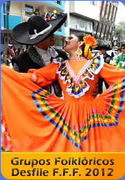 Grupos Internacionales Desfile Fiesta de la Fruta y de las Flores Ambato 2012