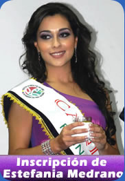 Inscripci&oacute;n de Estefania Medrano Candidata Reina de Ambato 2012