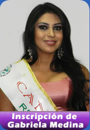 Inscripci&oacute;n de Gabriela Medina candidata a Reina de Ambato 2012