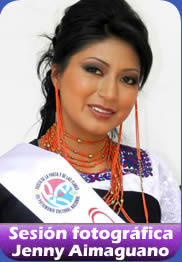Sesi&oacute;n fotogr&aacute;fica de Jenny Aimaguano candidata a Reina de Ambato 2012