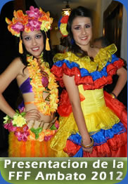 Presentaci&oacute;n de la Fiesta de las Frutas y la Flores Ambato 2012