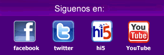 Siguenos en las siguientes Redes Sociales