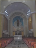 Vista panorámica del interior de la Catedral de Ambato