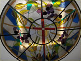 Vitral superior del lado derecho Catedral de Ambato