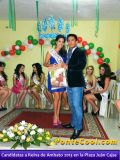 Visita de las Candidatas a Reina de Ambato 2013 a la Plaza Juan Cajas de Ambato