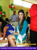 Visita de las Candidatas a Reina de Ambato 2013 a la Plaza Juan Cajas de Ambato