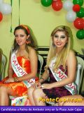 Visita de las Candidatas a Reina de Ambato 2013 a la Plaza Juan Cajas de Ambato