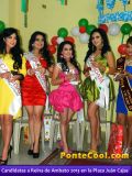 Visita de las Candidatas a Reina de Ambato 2013 a la Plaza Juan Cajas de Ambato
