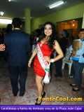 Visita de las Candidatas a Reina de Ambato 2013 a la Plaza Juan Cajas de Ambato