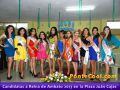 Visita de las Candidatas a Reina de Ambato 2013 a la Plaza Juan Cajas de Ambato