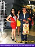 Visita de las Candidatas a Reina de Ambato 2013 a la Plaza Juan Cajas de Ambato