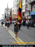 Participación del Colegio Ambato en el Desfile del 12 de Noviembre del 2012