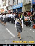 Participación del Colegio Ambato en el Desfile del 12 de Noviembre del 2012