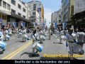 Participación del Colegio Guayaquil en el Desfile del 12 de Noviembre del 2012