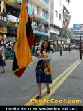 Participación del Colegio Rumiñahui en el Desfile del 12 de Noviembre del 2012