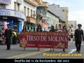 Participación del Tirso de Molina en el Desfile del 12 de Noviembre del 2012